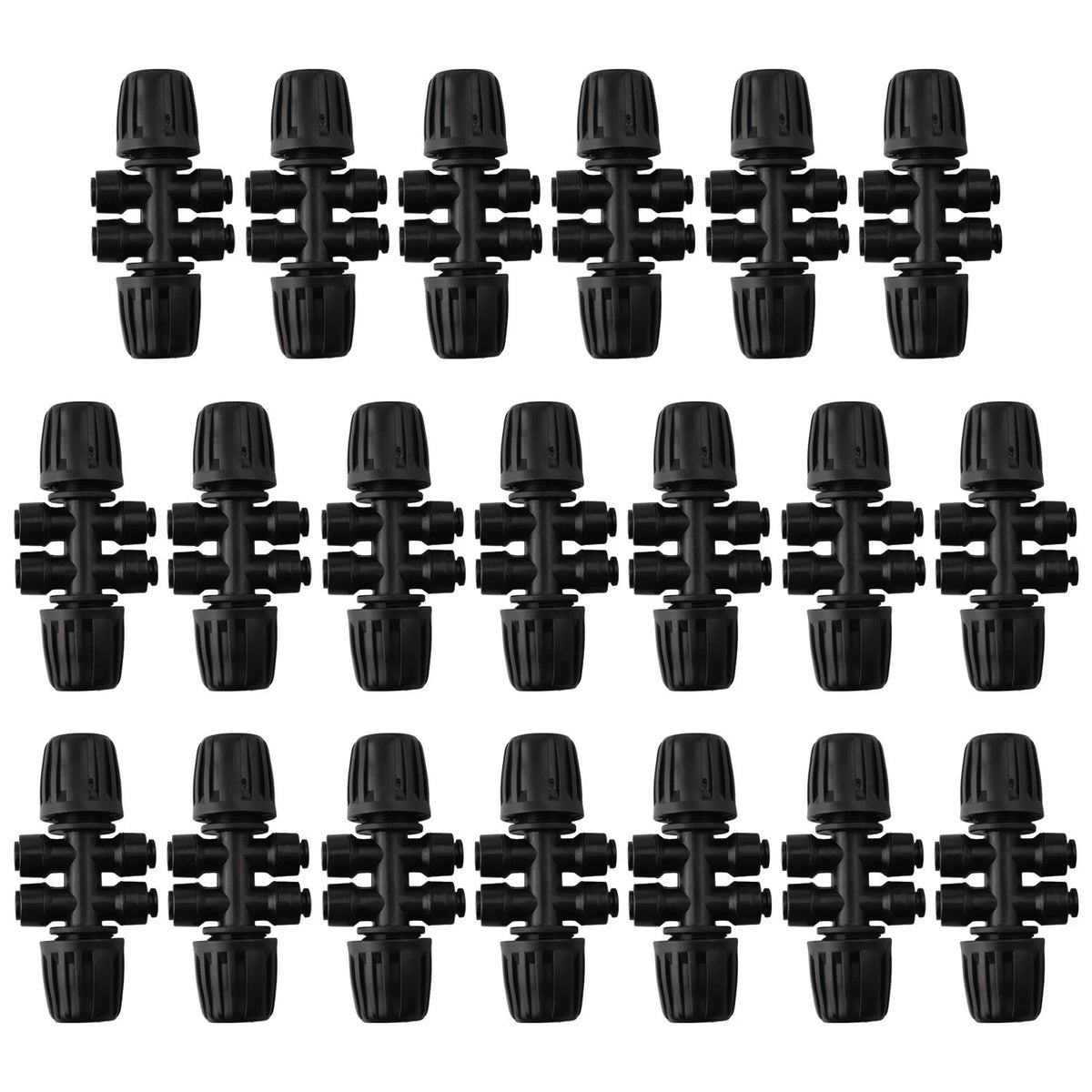 6 Way Irrigation Connectors for Garden Watering