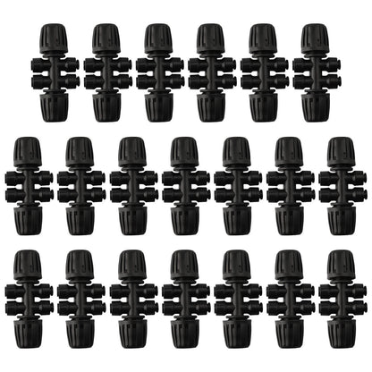 6 Way Irrigation Connectors for Garden Watering