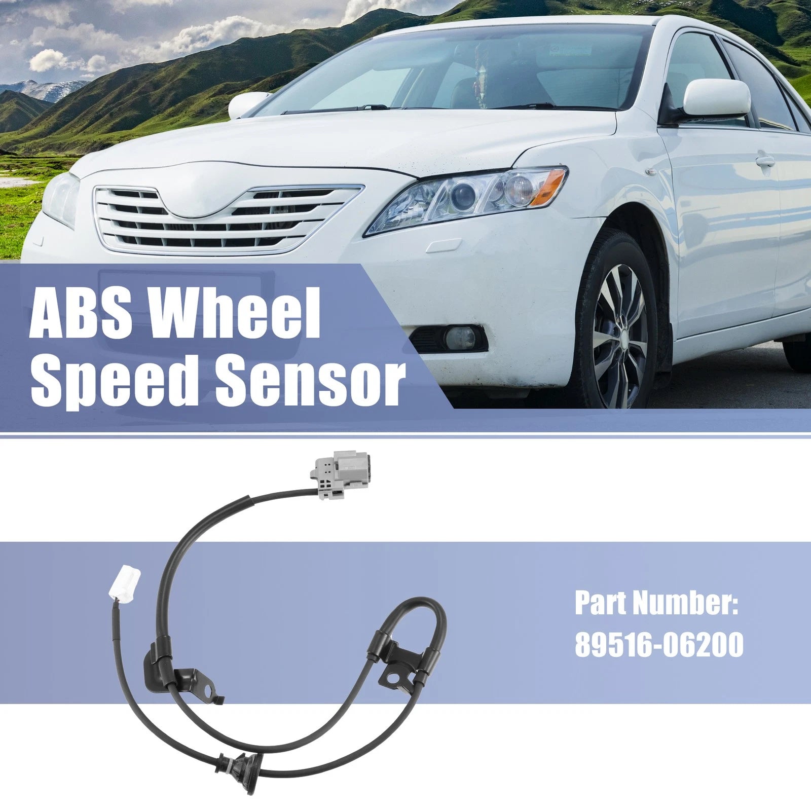 ABS Wheel Speed Sensor Rear Left Replacement for Toyota Camry (2012–2017)