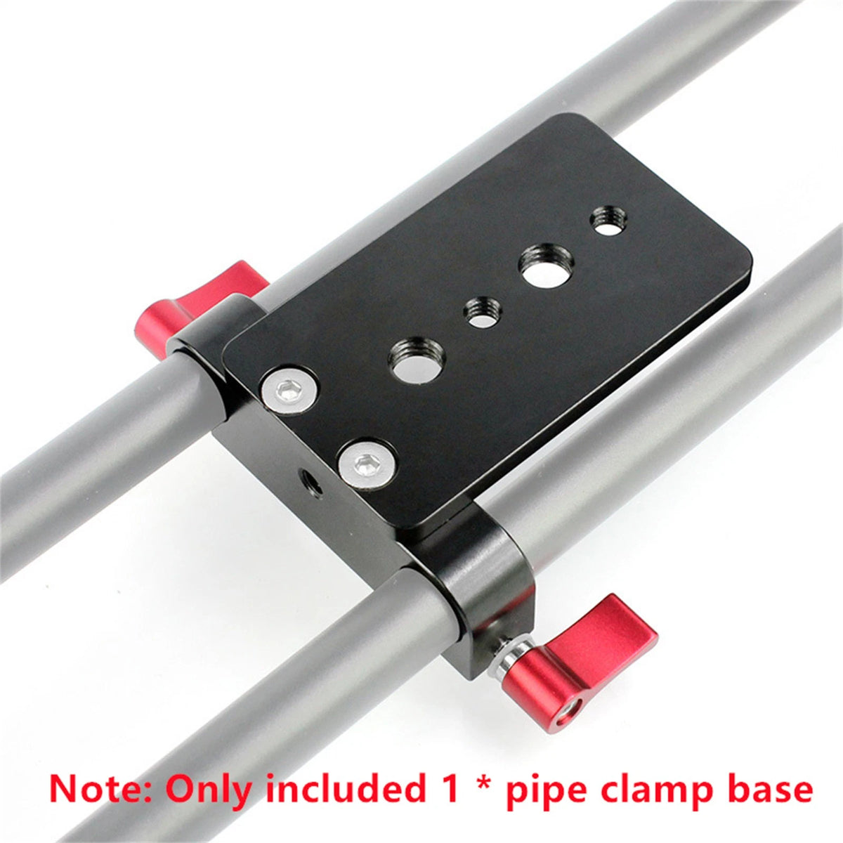 15mm Rail Rod System Pipe Clamp Base Tripod Mounting Plate for DSLR Camera