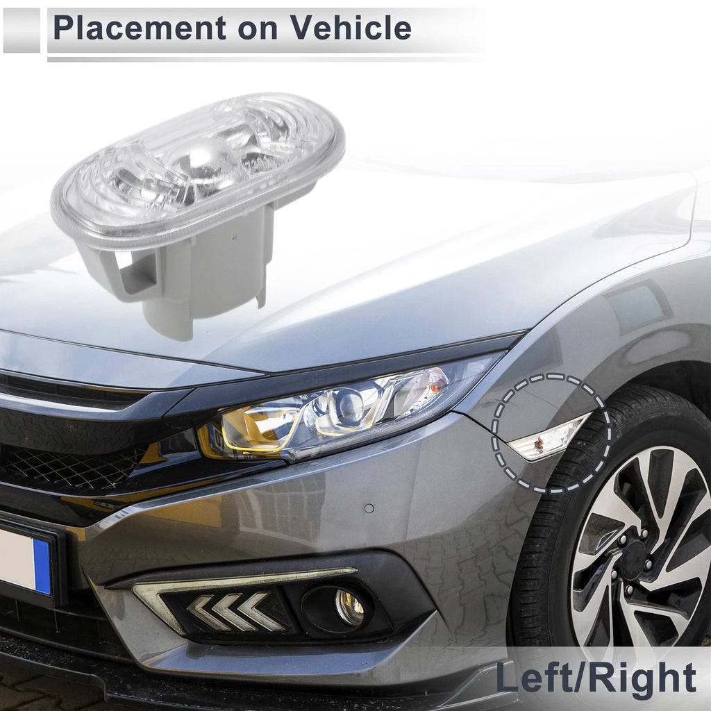 Side Marker Light Cover Replacement for Honda Civic (2006–2011)