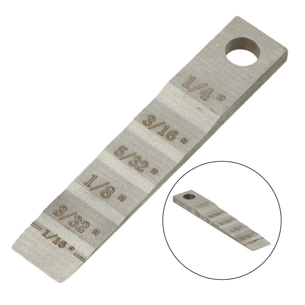 2X Pipe Spacer Wedge Gauge Kit for Universal Applications (Stepped 1/16-1/4 Inch)