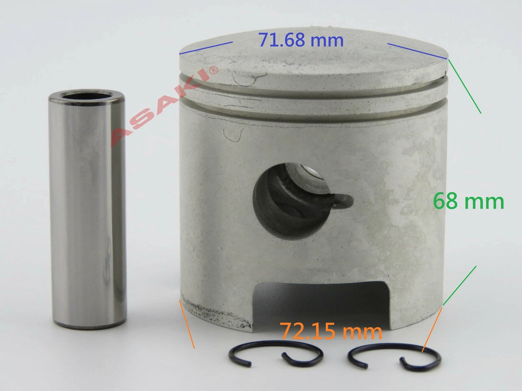 Piston Kit 0.25 with Piston Ring for Yamaha Outboard 30 HP (N/A)