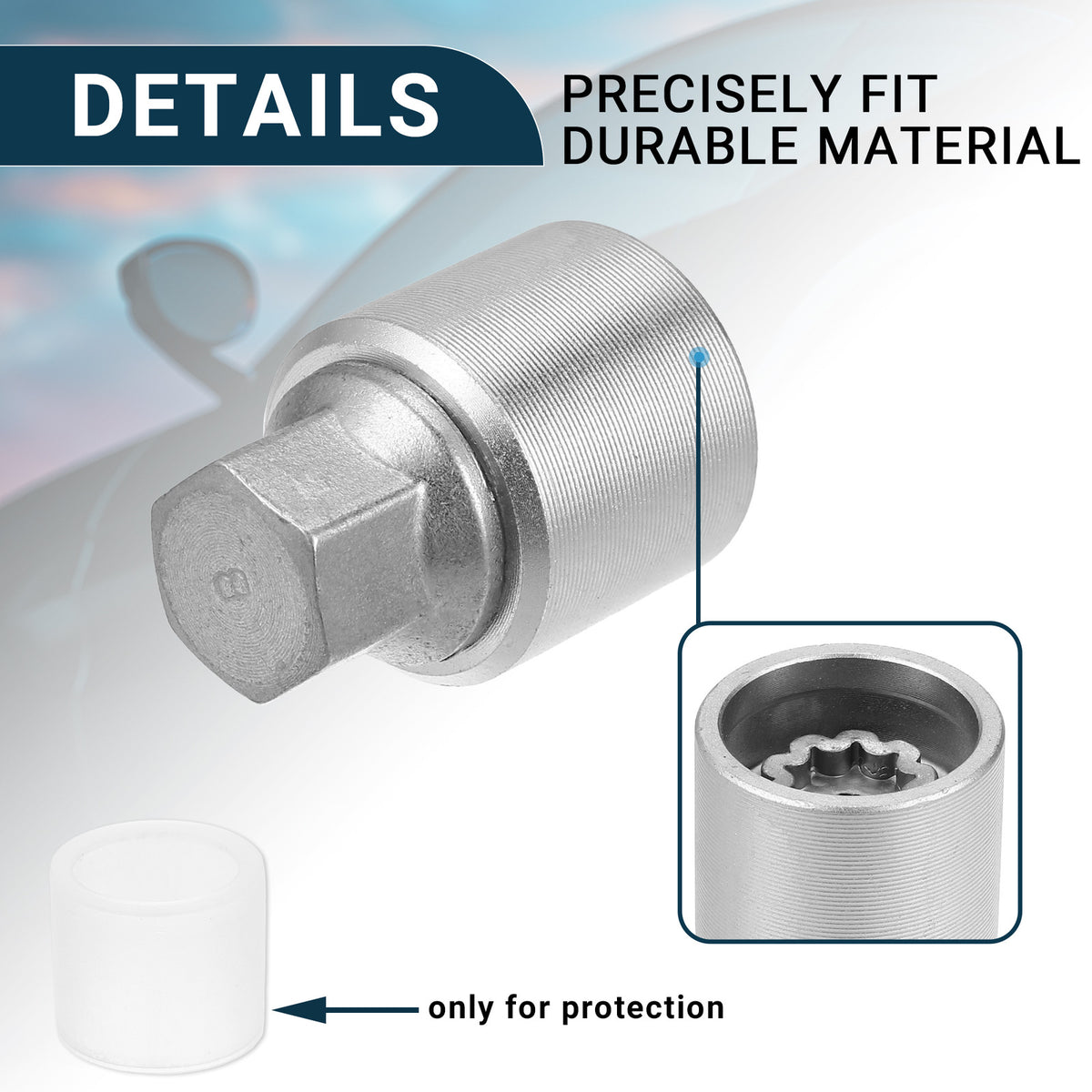 Wheel Lock Lug Nut Set with Key for Audi A3 with Protector Socket (2005–2010)