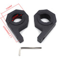 2X 1.5'' 2'' LED Mount Brackets for Roof Roll Cage Light Bar Clamps