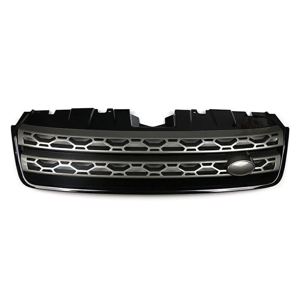 Upper Bumper Mesh Grille for Land Rover Discovery Sport (2015–2019) Black Gloss Gray