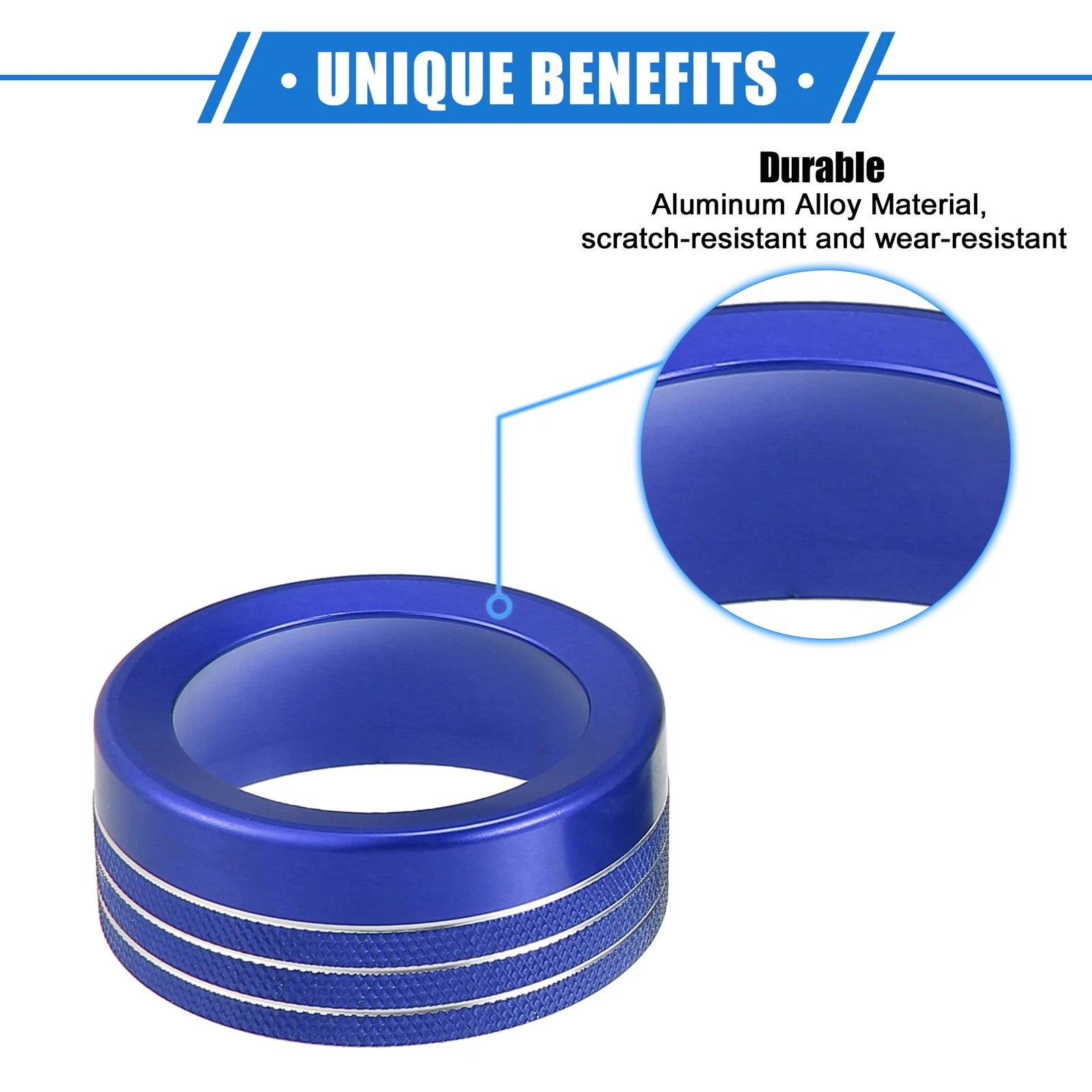 AC Climate Control Knob Ring Kit for Chrysler 300 and Dodge Challenger (2005–2015)