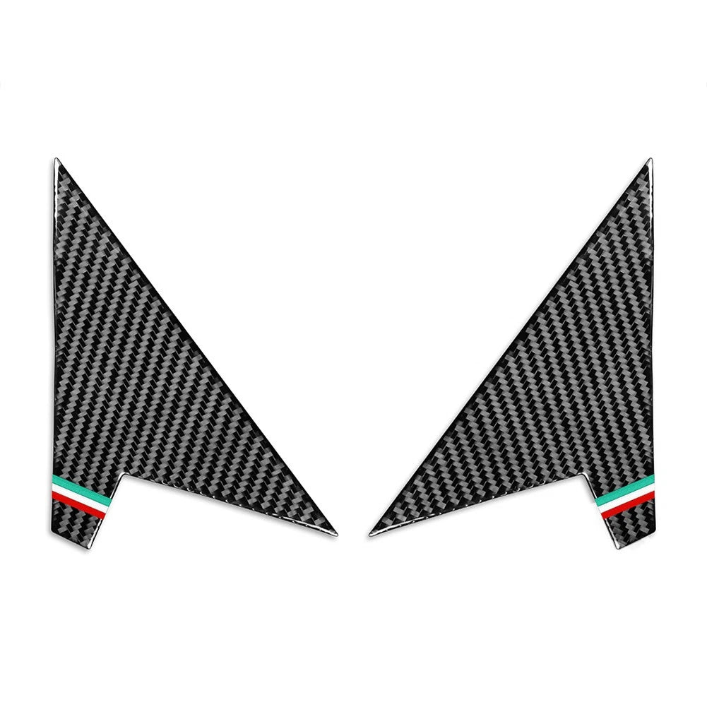 2X Interior Rearview Mirror A Pillar Panel Trim for Alfa Romeo Giulia (2017–2024)