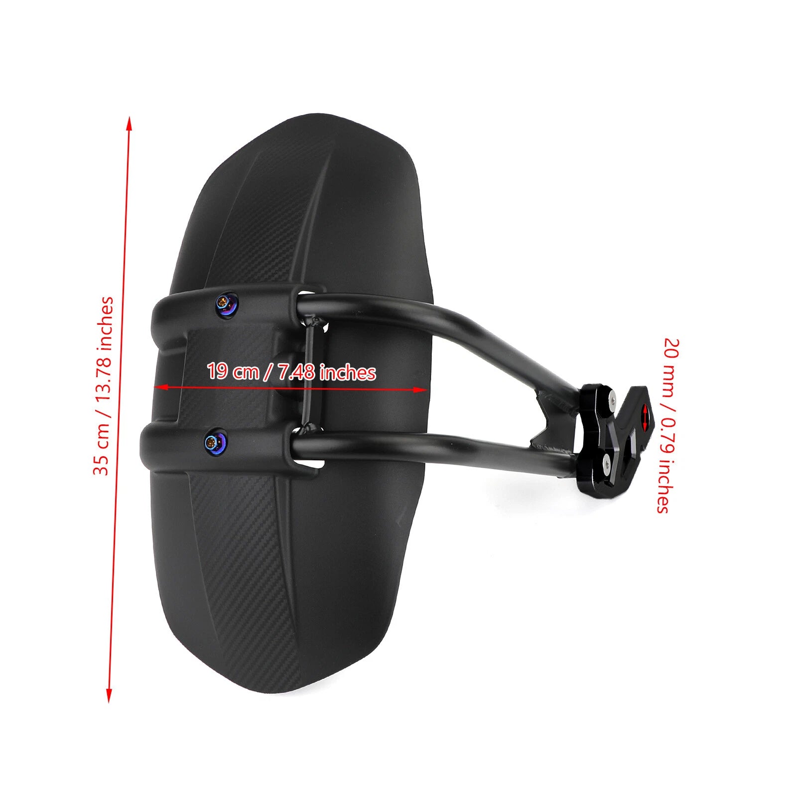 Rear Fender Tire Hugger Mudguard for Honda XADV 750 (2017–2020) Black
