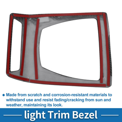 Front Row Headlight Trim Bezel for BMW X3 (2014–2017) Carbon Fiber Black