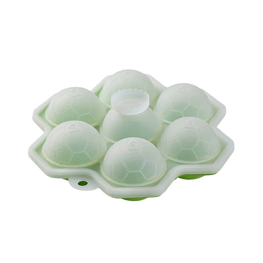 Compact Round Ice Cube Tray for Flexible Silicone (17 x 5.5 cm)