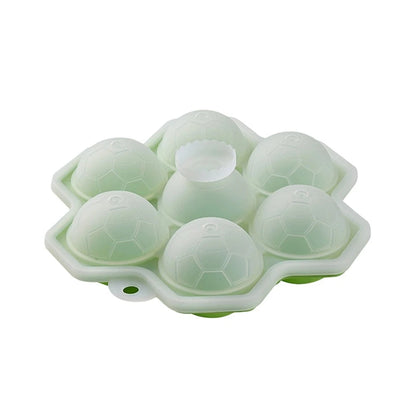 Compact Round Ice Cube Tray for Flexible Silicone (17 x 5.5 cm)