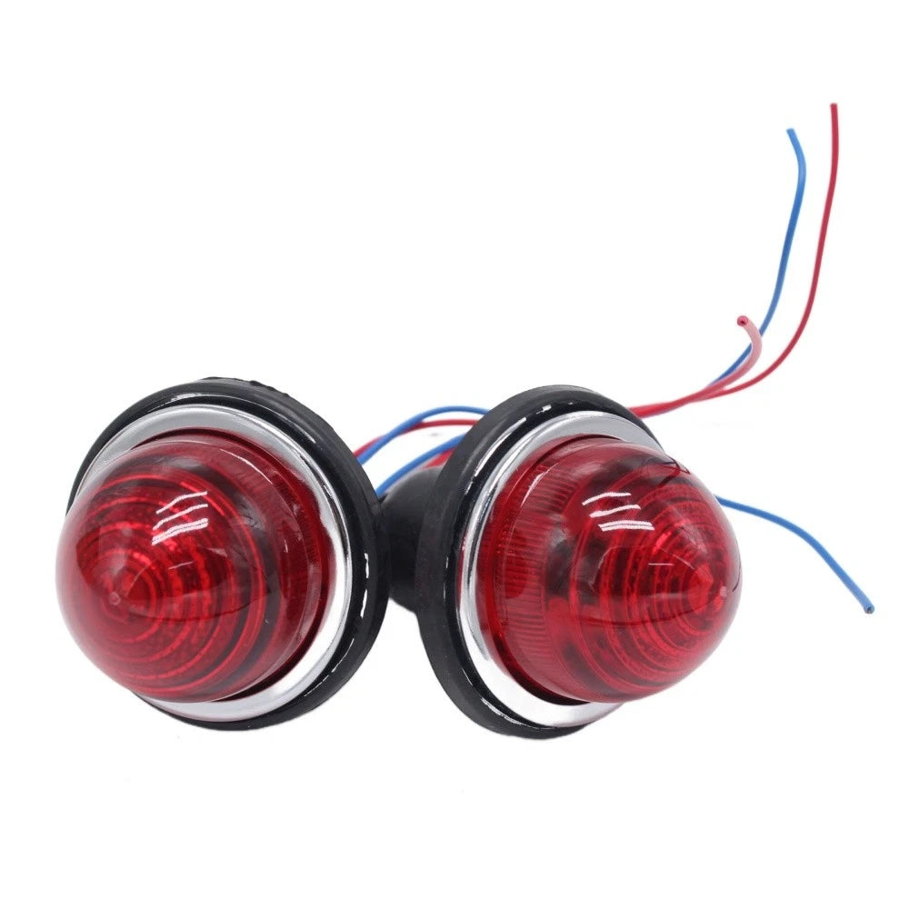 2X Red Indicator Light Lamps for Land Rover Classic Mini (L594, LPB100, LPB640)