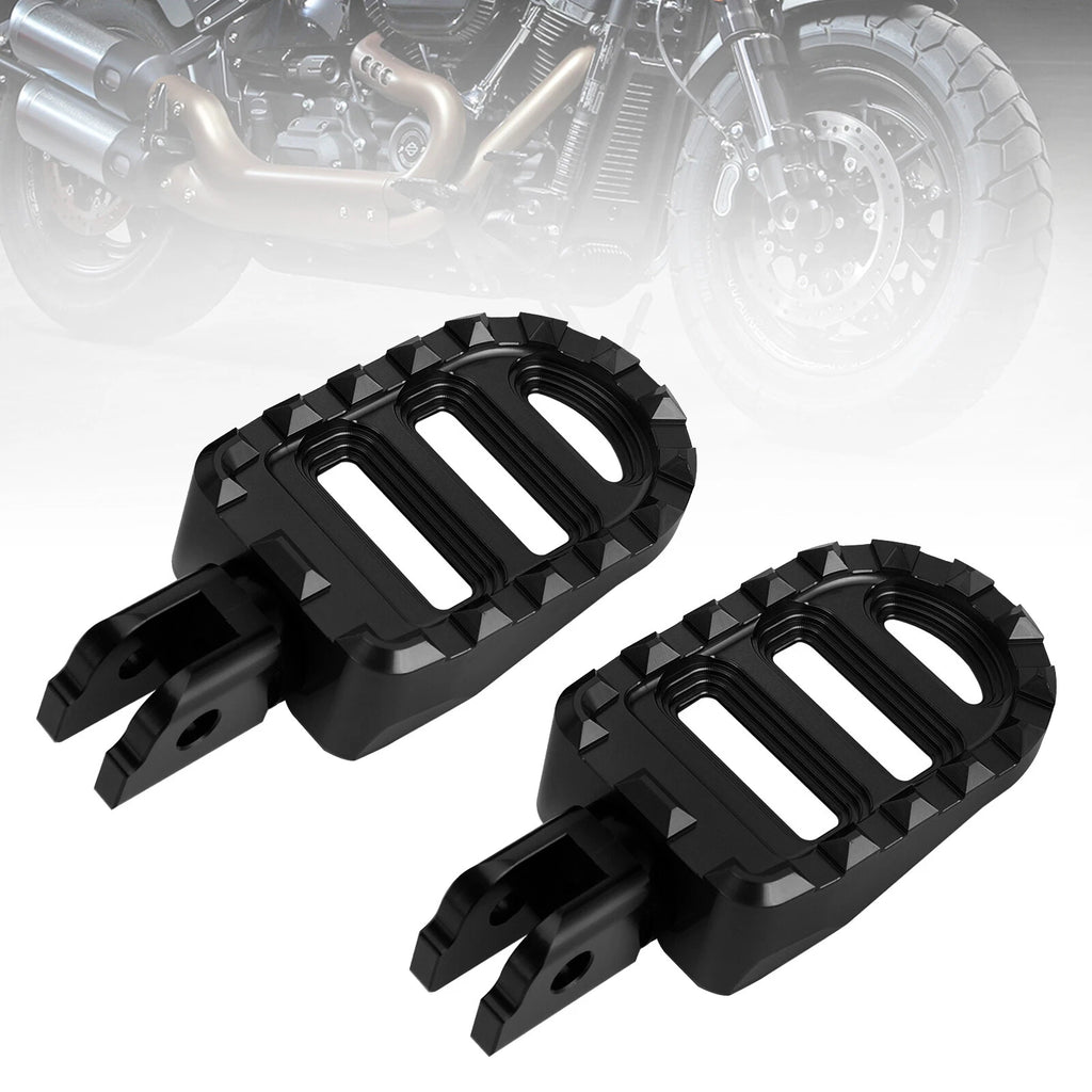 Front Footrests Foot Pegs for Harley Sportster S, Low Rider, Fat Bob, Softail Slim