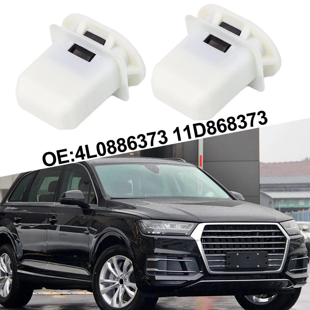 Set of 2 Rear Seat Belt Buckles for Multiple Makes and Models