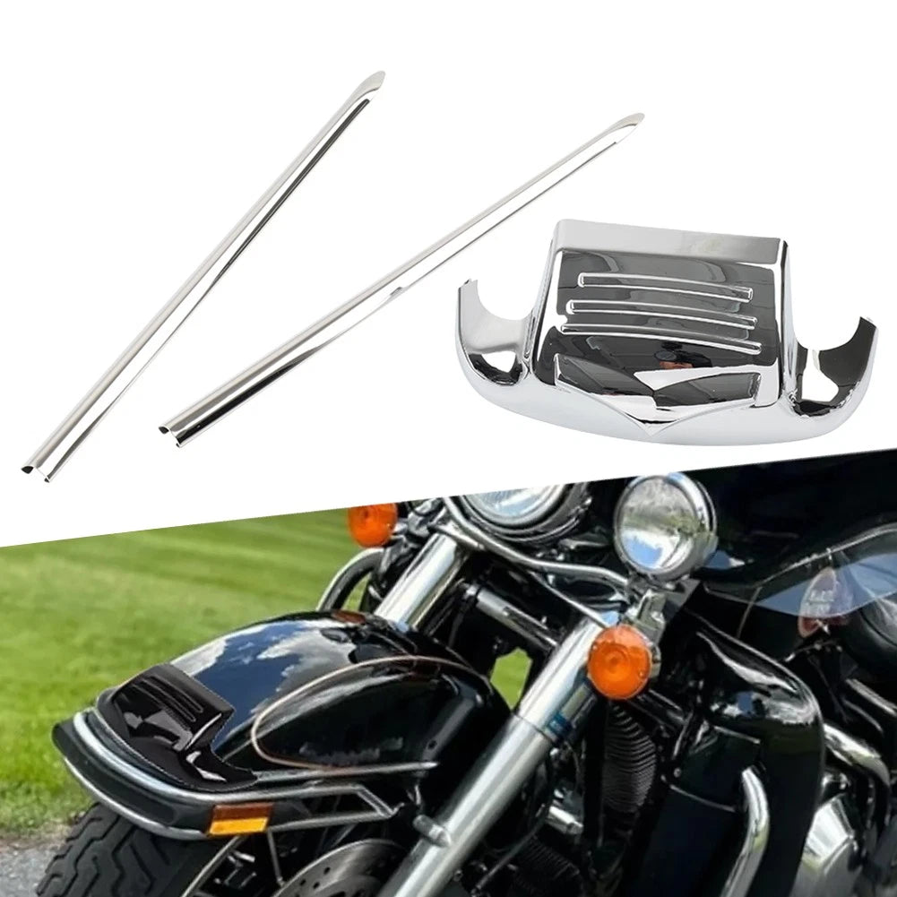 Front Mudguard Tip with Spear Trim Kit for Harley Road King, Electra Glide
