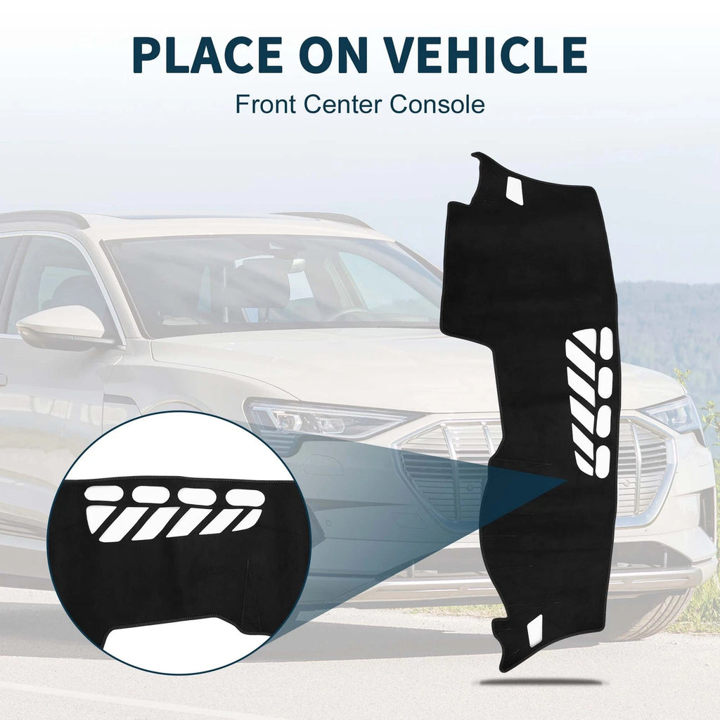 Dashboard Dash Cover Mat for Audi Q2 (2016–2021) Sun Protector Pad Black