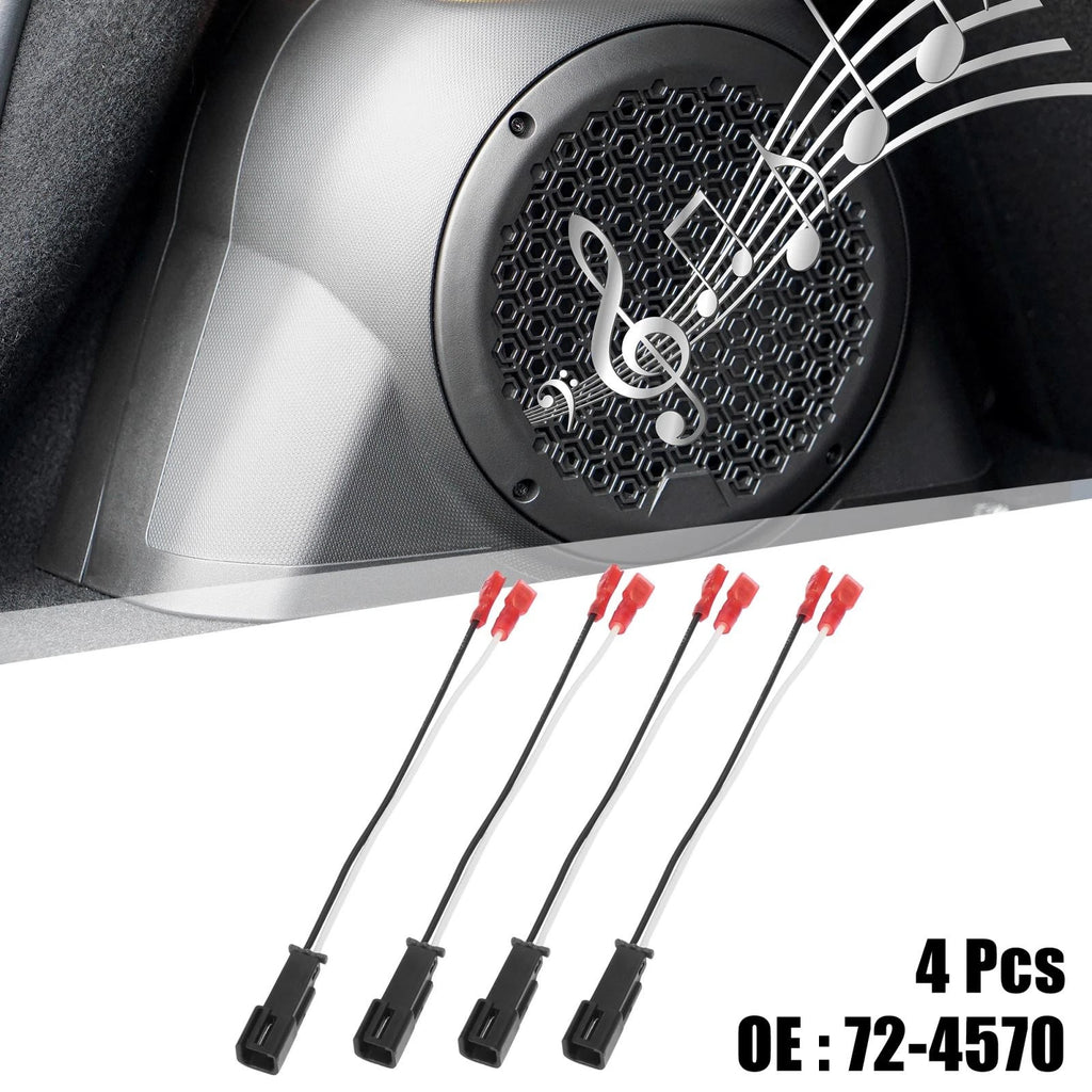4pcs Speaker Connector Harness Adapter Replacement for Chevrolet Cavalier (1995–2005)