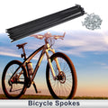 Bicycle Spokes Nipples Replacement 45 Steel 263mm for Universal (—)