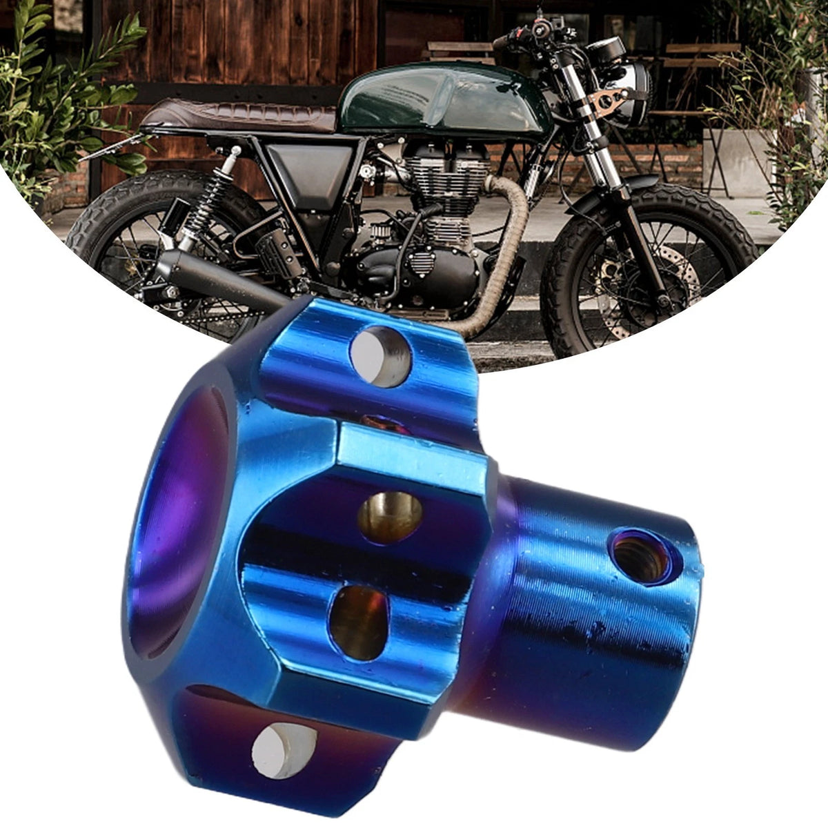 CNC Modified Burnt Titanium Key Head for Motorcycle