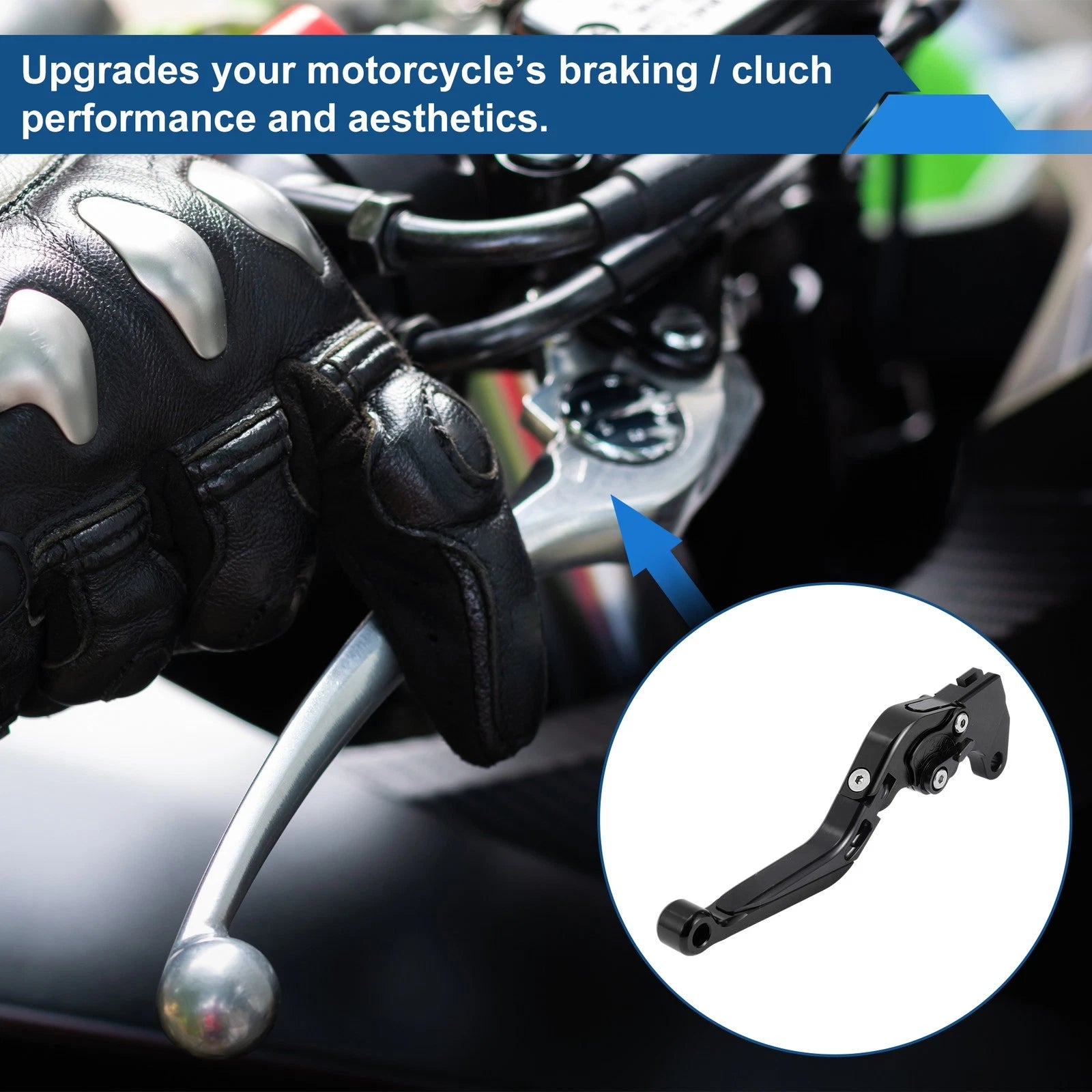 Adjustable Brake Clutch Levers for Yamaha MT125 (2014–2021) Solid Black