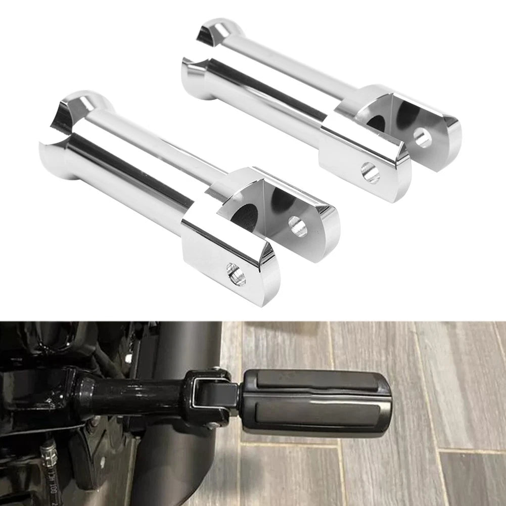 Chrome Rear Passenger Foot Peg Mount Kit For Harley Softail Fat Boy 2018-2023