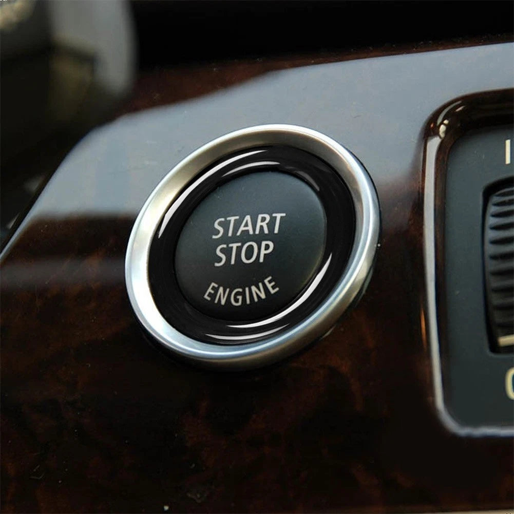Engine Stop Button Ignition Key Circle Sticker Trim for BMW 3 Series