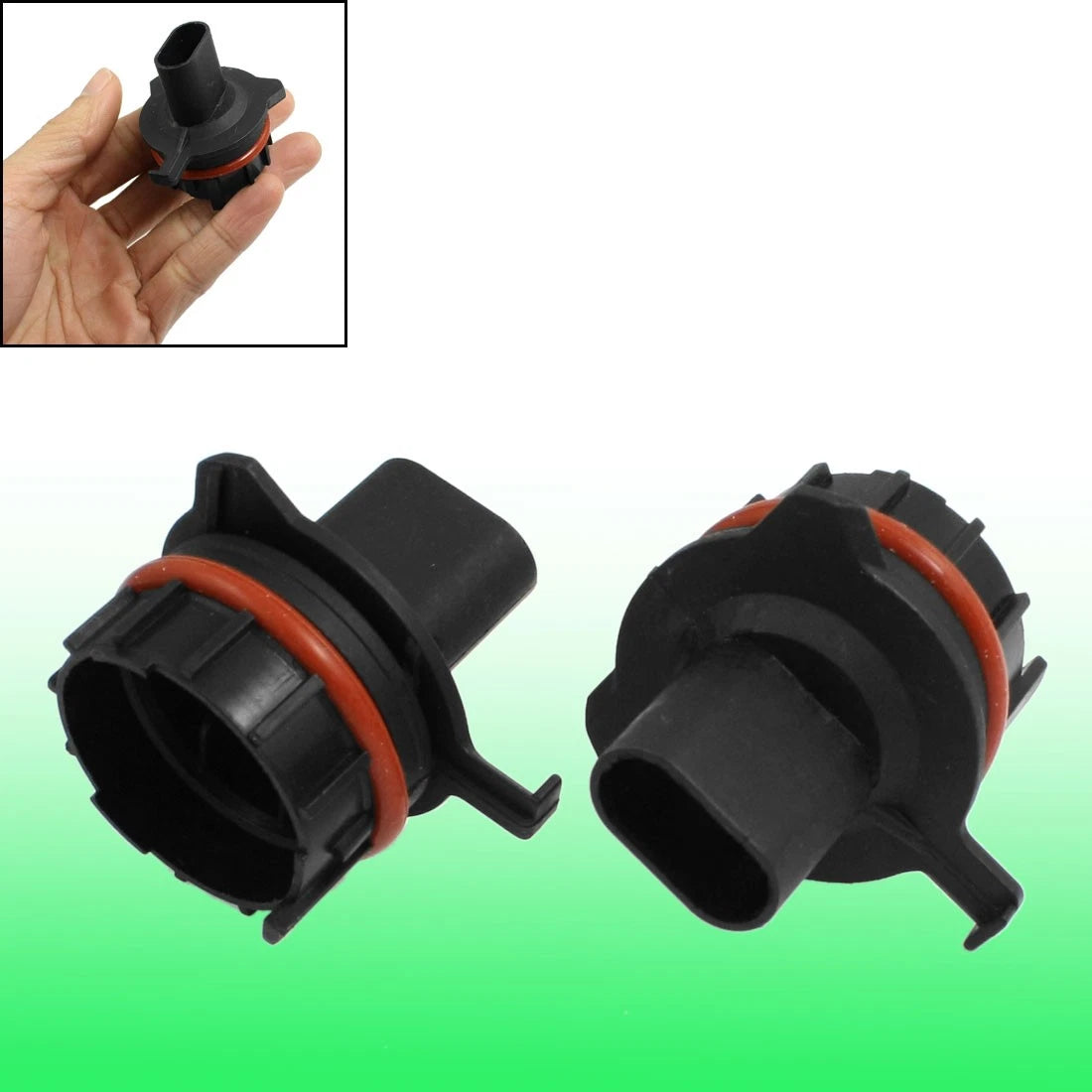 2 Pack HID Bulb Holder Retainers Adapters for BMW E39 1 Series (1996–2003)