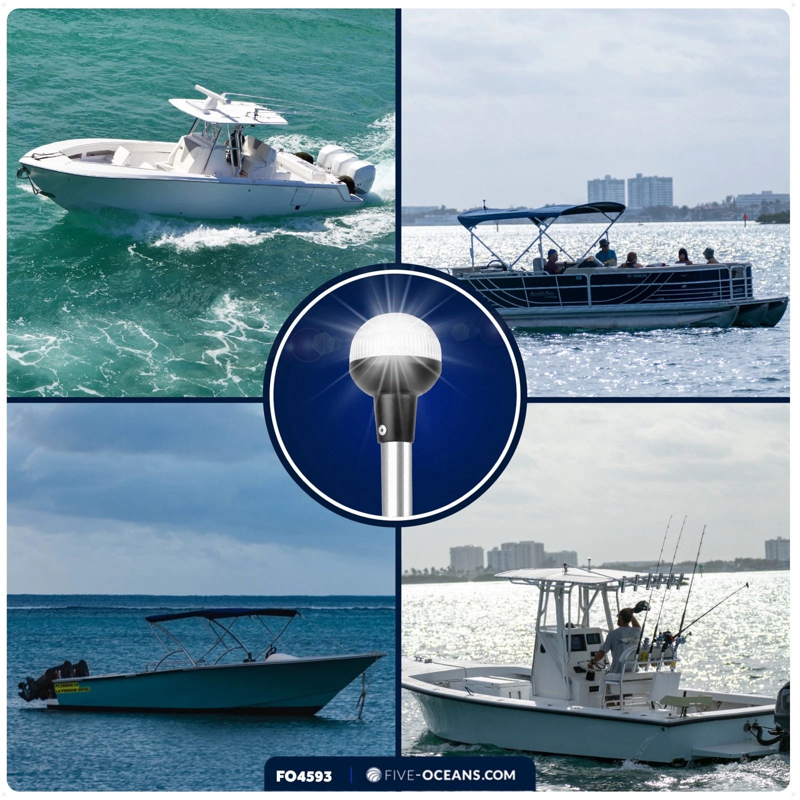 LED Stern Light for Boat Navigation (12V)