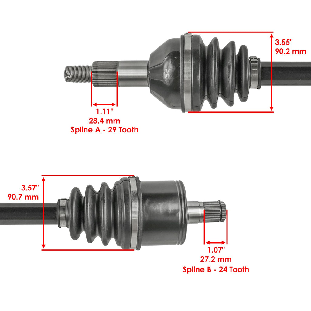 Rear Left or Right CV Joint Axle Replacement for Can-Am Traxter HD10 (2021–2023)
