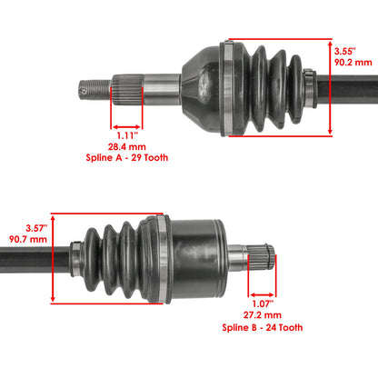 Rear Left or Right CV Joint Axle Replacement for Can-Am Traxter HD10 (2021–2023)