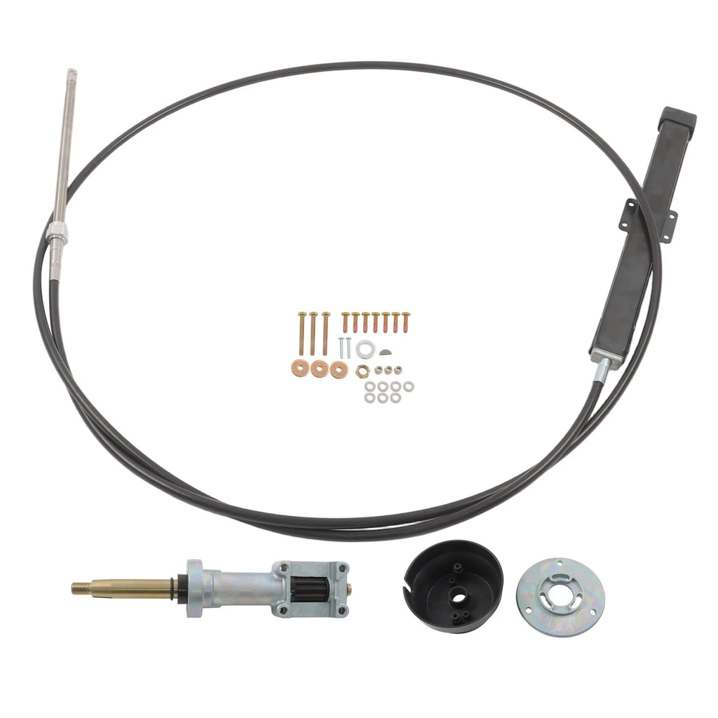 14 FT Back Mount Steering Cable Kit for Seastar Rack Steering (SS14114)