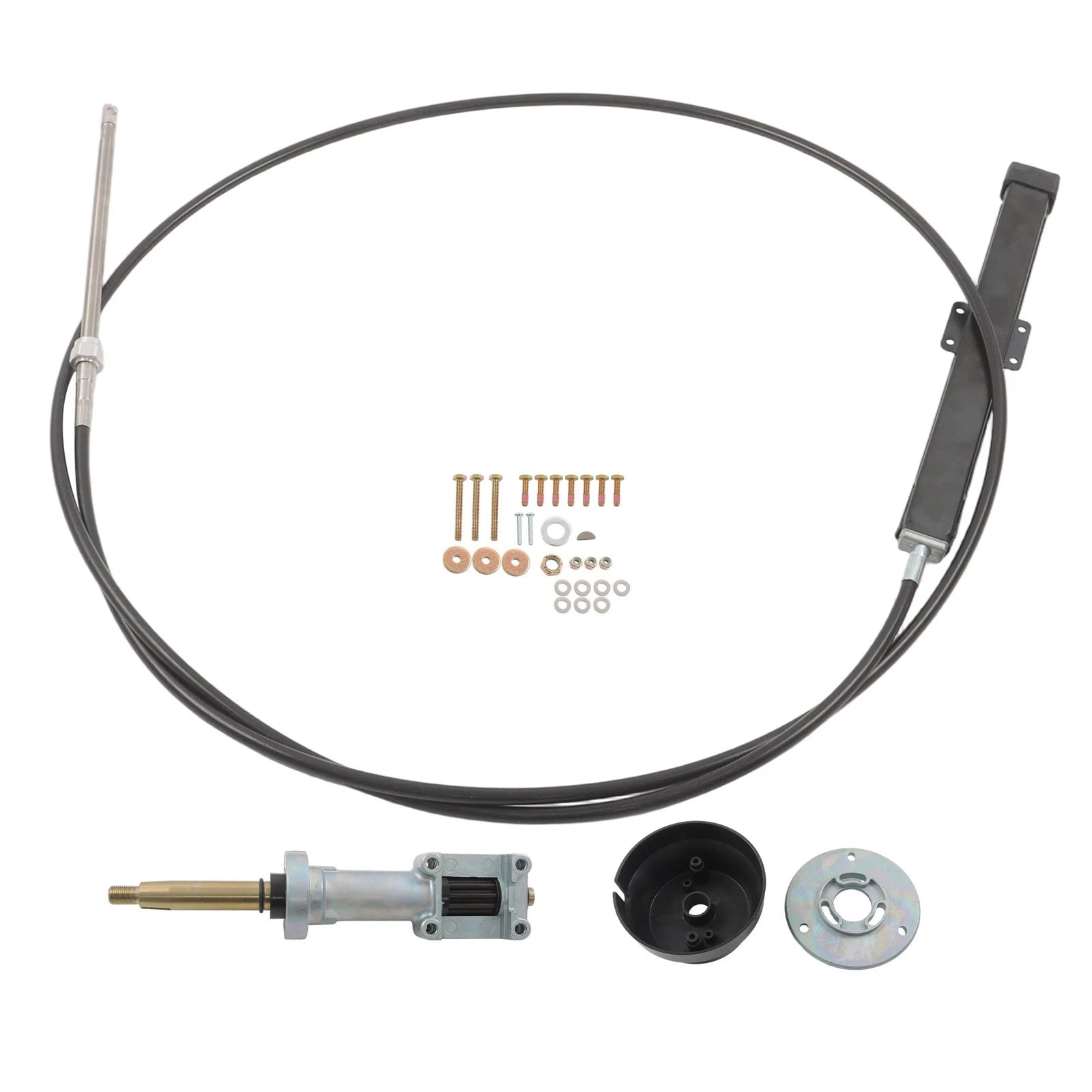 14 FT Back Mount Steering Cable Kit for Seastar Rack Steering (SS14114)