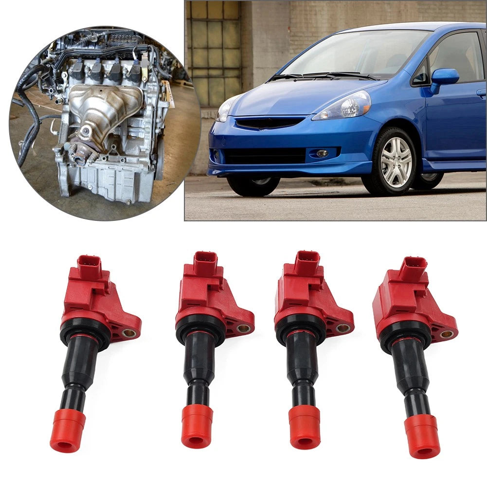 Set of 4 Ignition Coils UF581 for Honda Fit 1.5L L4 (2007–2008)