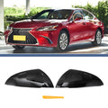 Left Right Mirror Cover Cap Replacement Gloss Black for Lexus ES (2018-2023)