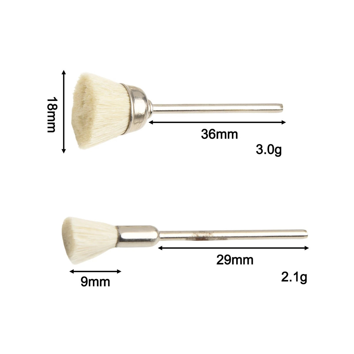 Cleaning Brushes Set of 4 Rust Steel Wool Cup 15-25mm 2.35mm