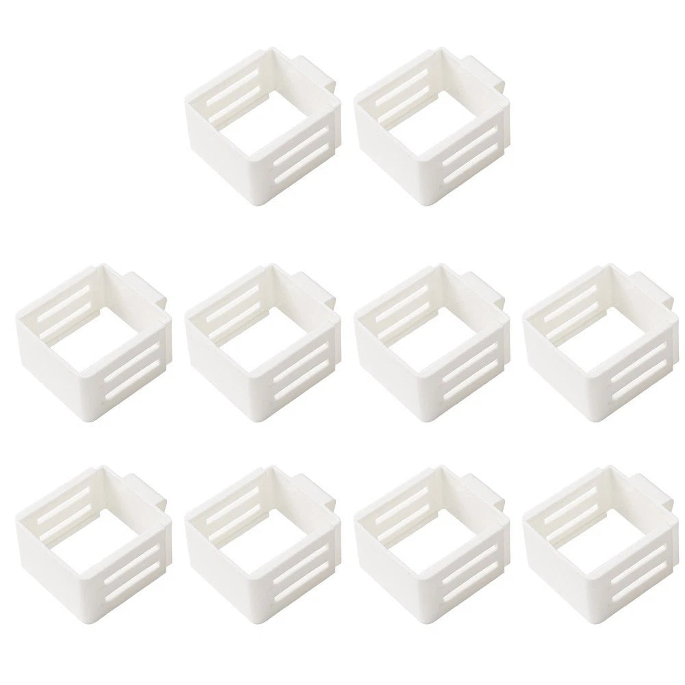 Pack of 10 Retractable Organizers for Refrigerator Storage
