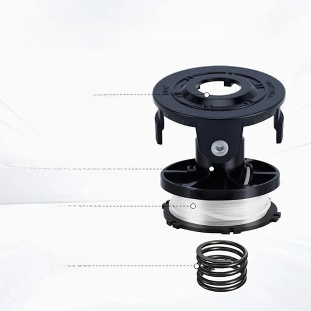 Set of 4 Trimmer Spools with 2 Covers & 2 Springs for DUR181