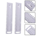 2X Sewing Ruler Spare Tools 21cm Ultra-thin Soft White Wire