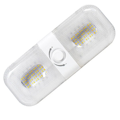 Dimmable RV LED Dome Light 10W 12V 24V 3 Color White Warm Yellow for Automobile