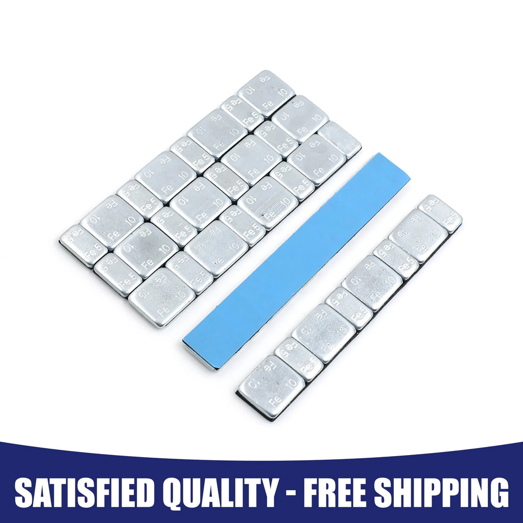 Wheel Balance Weight Strip Adhesive Backing for Motorcycle 124x18mm (Set)