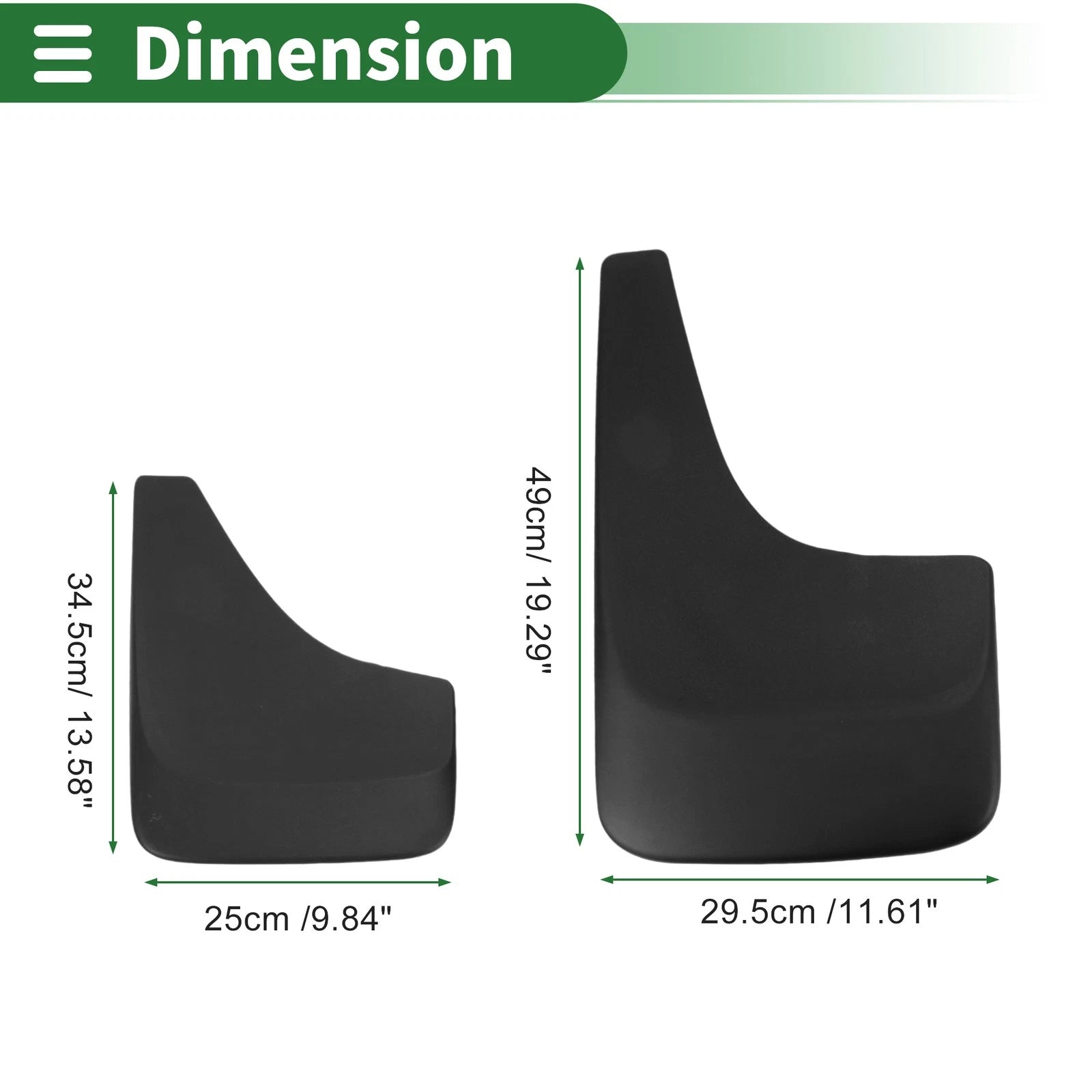 Mud Flaps Splash Guards for Chevrolet Sierra 1500 2500 3500 (2001–2014)