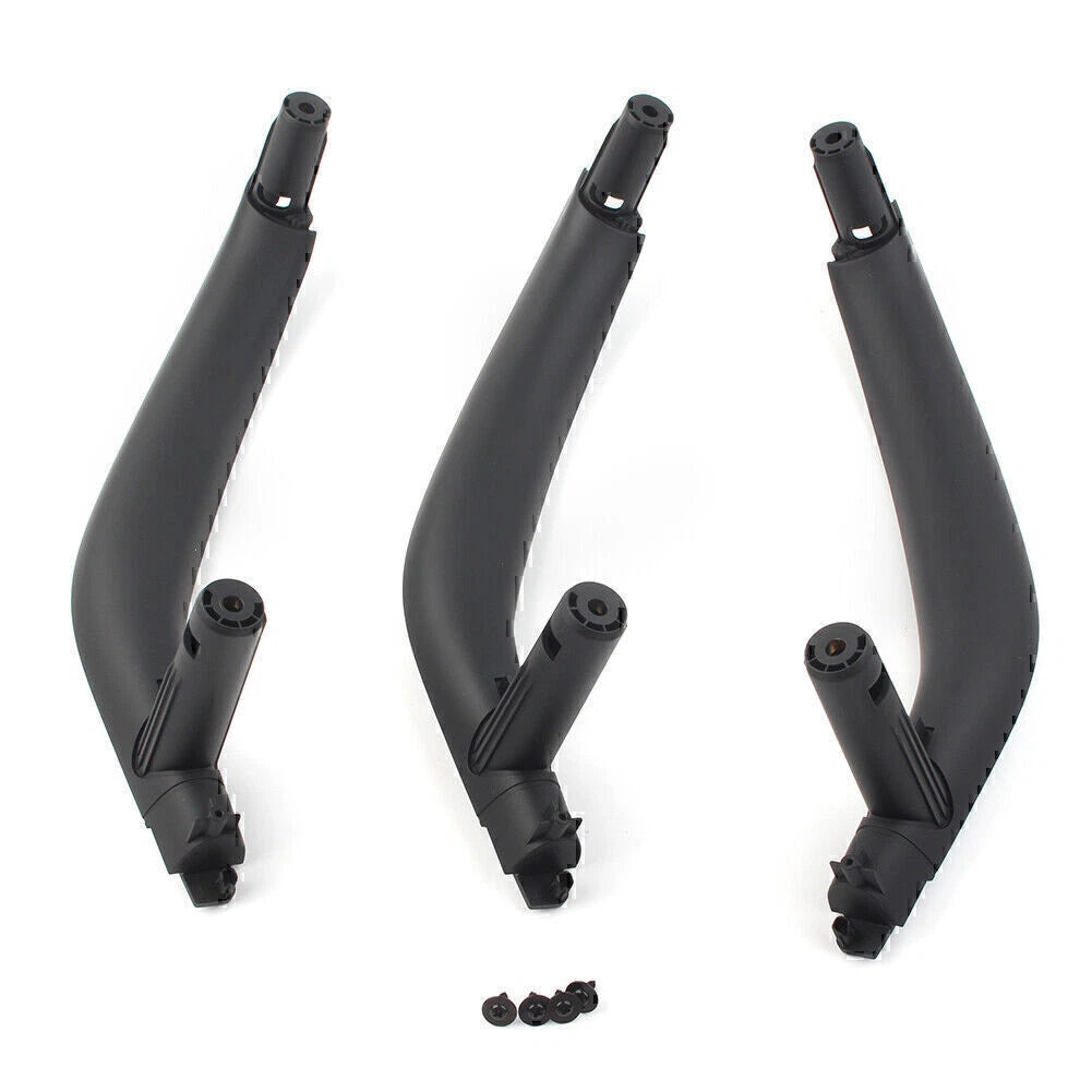 Black ABS Inner Door Pull Handle Trim Cover for BMW X5 X6 (2014–2019)
