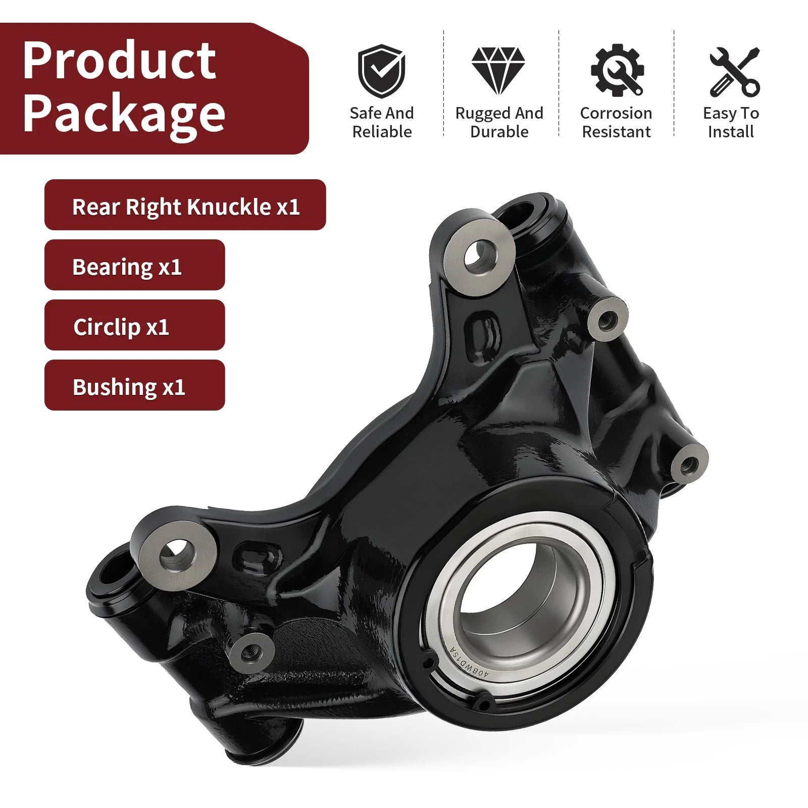 Rear Right Knuckle Kit for Honda Pioneer 1000-5 SXS1000M5 (2016–2024) 52210-HL4-A00