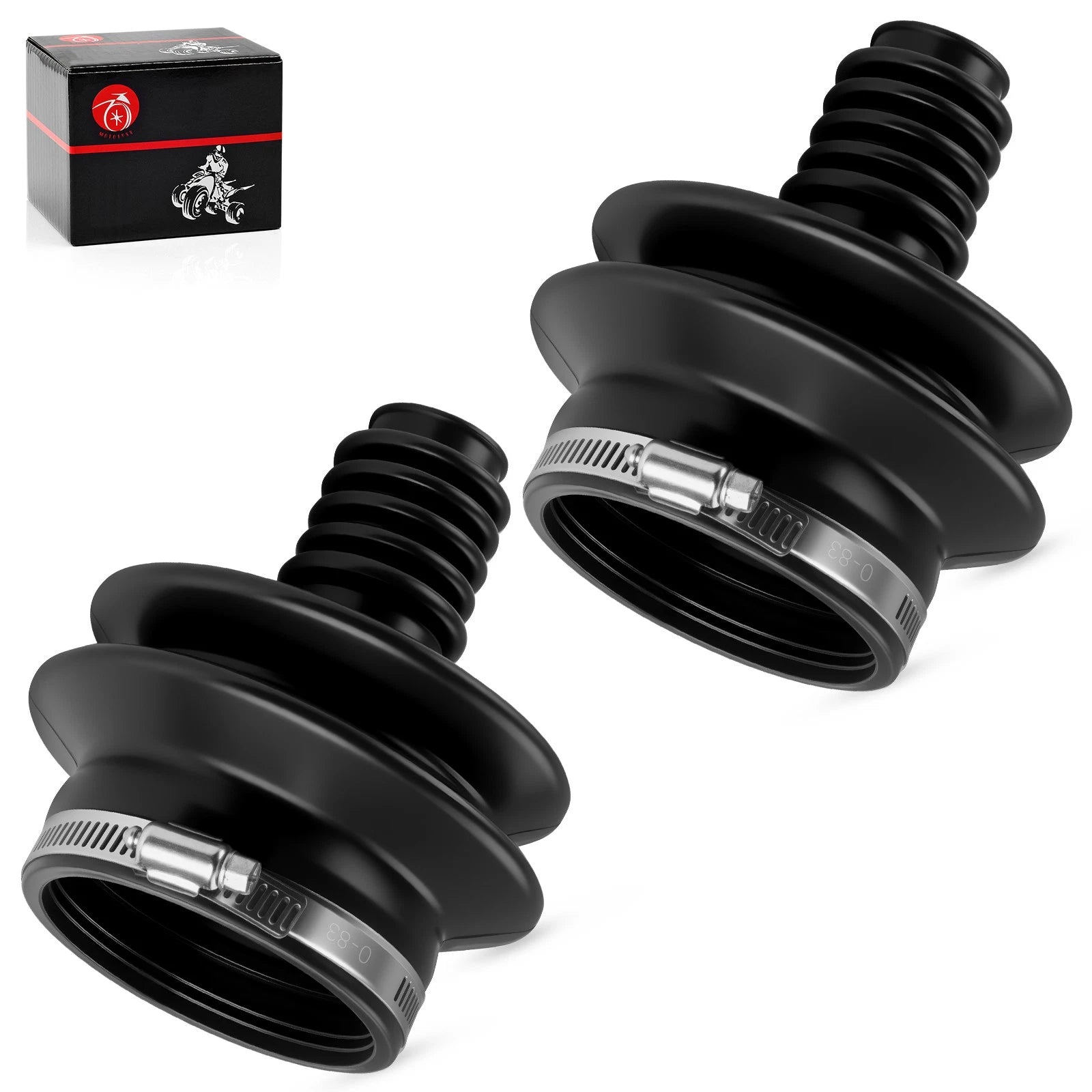 Set of 2 Drive Shaft Universal Boots for Suzuki QuadRunner 250 4x4 (1999–2002)
