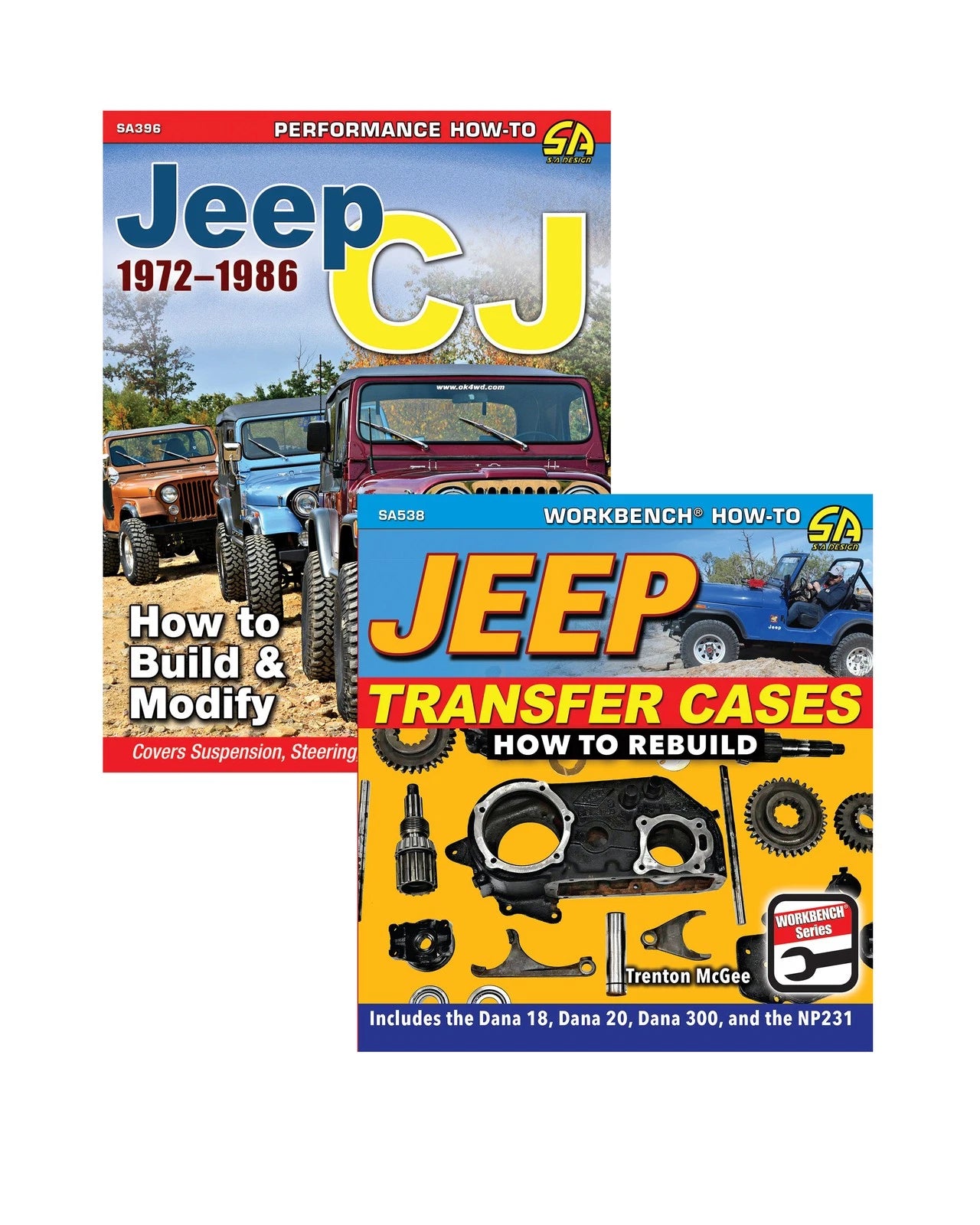 2 Book Set: Jeep CJ Transfer Case Rebuild Guide (1972–1986)