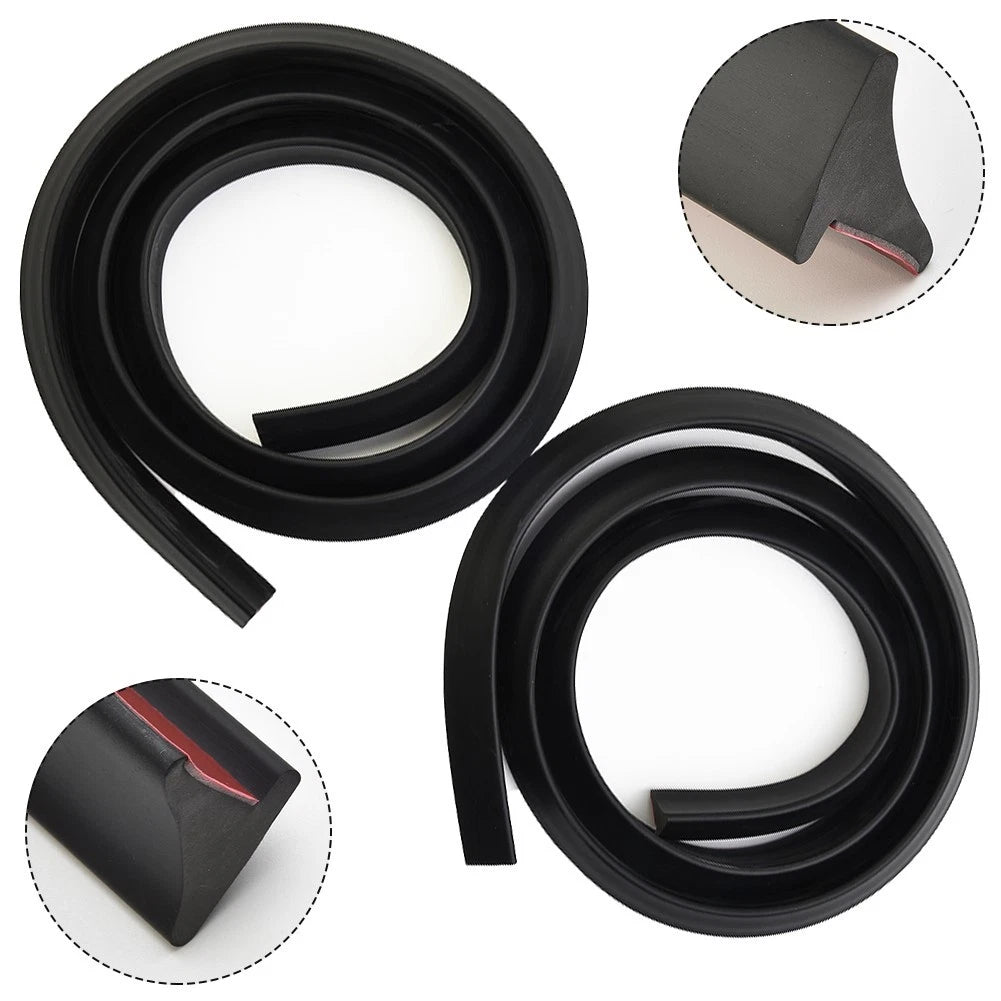 2X Black Wheel Fender Extension Moulding Flares Trim for SUV