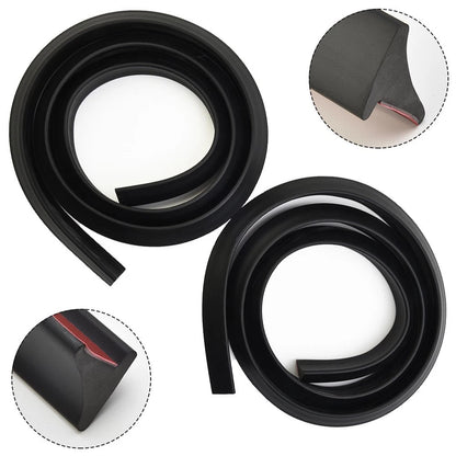 2X Black Wheel Fender Extension Moulding Flares Trim for SUV