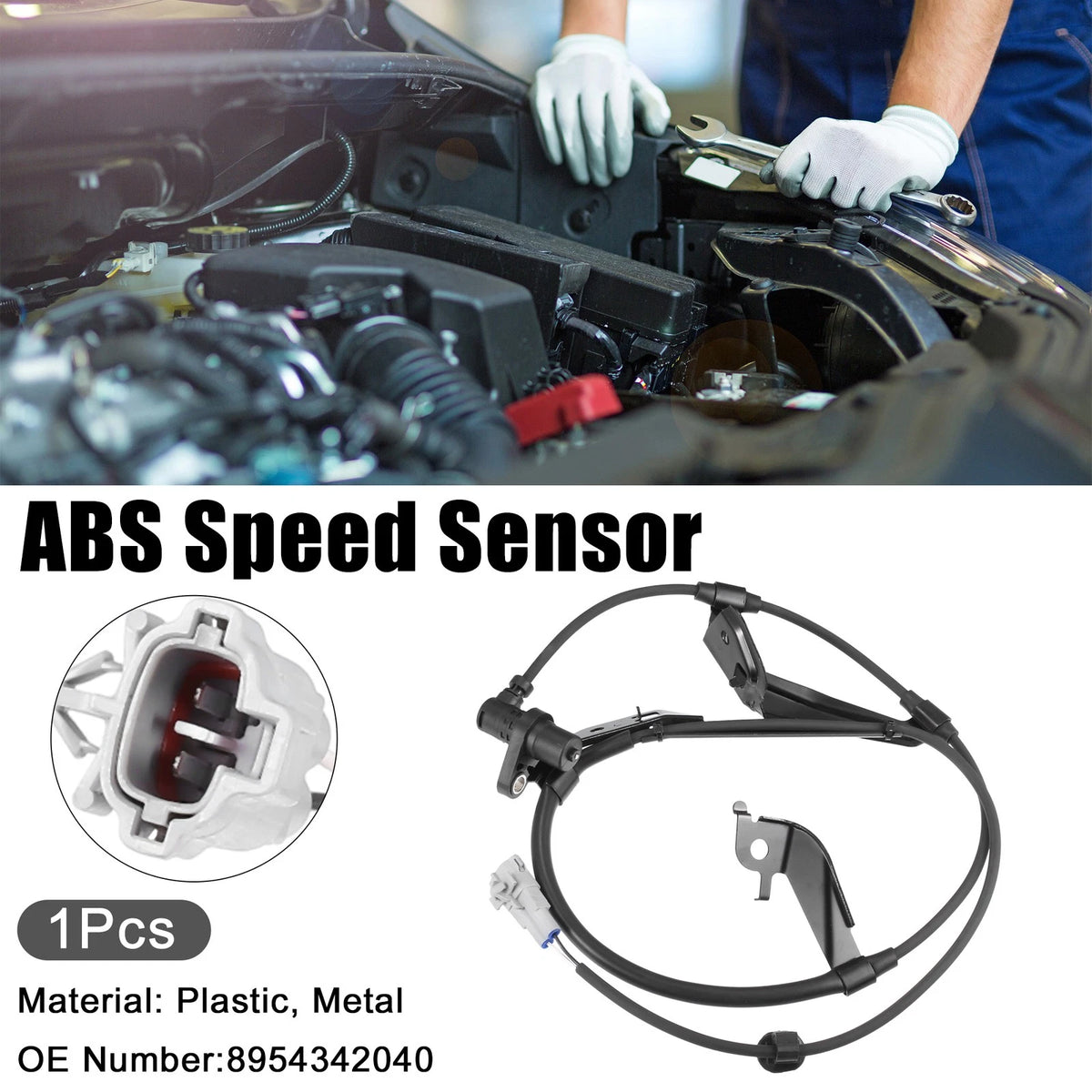 ABS Wheel Speed Sensor Front Left Replacement for Toyota RAV4 (2001–2005)