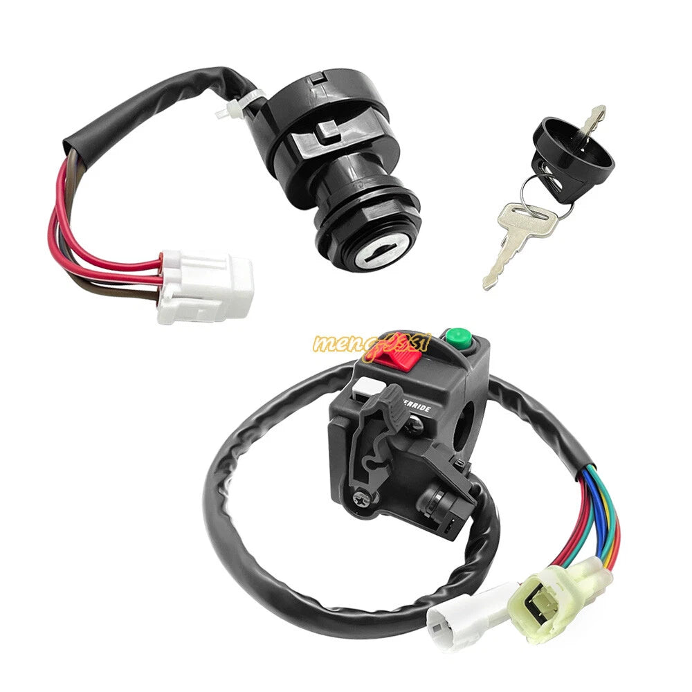 Start Stop Switch & Ignition Key Switch for Yamaha Grizzly Kodiak 450 (2007–2018)